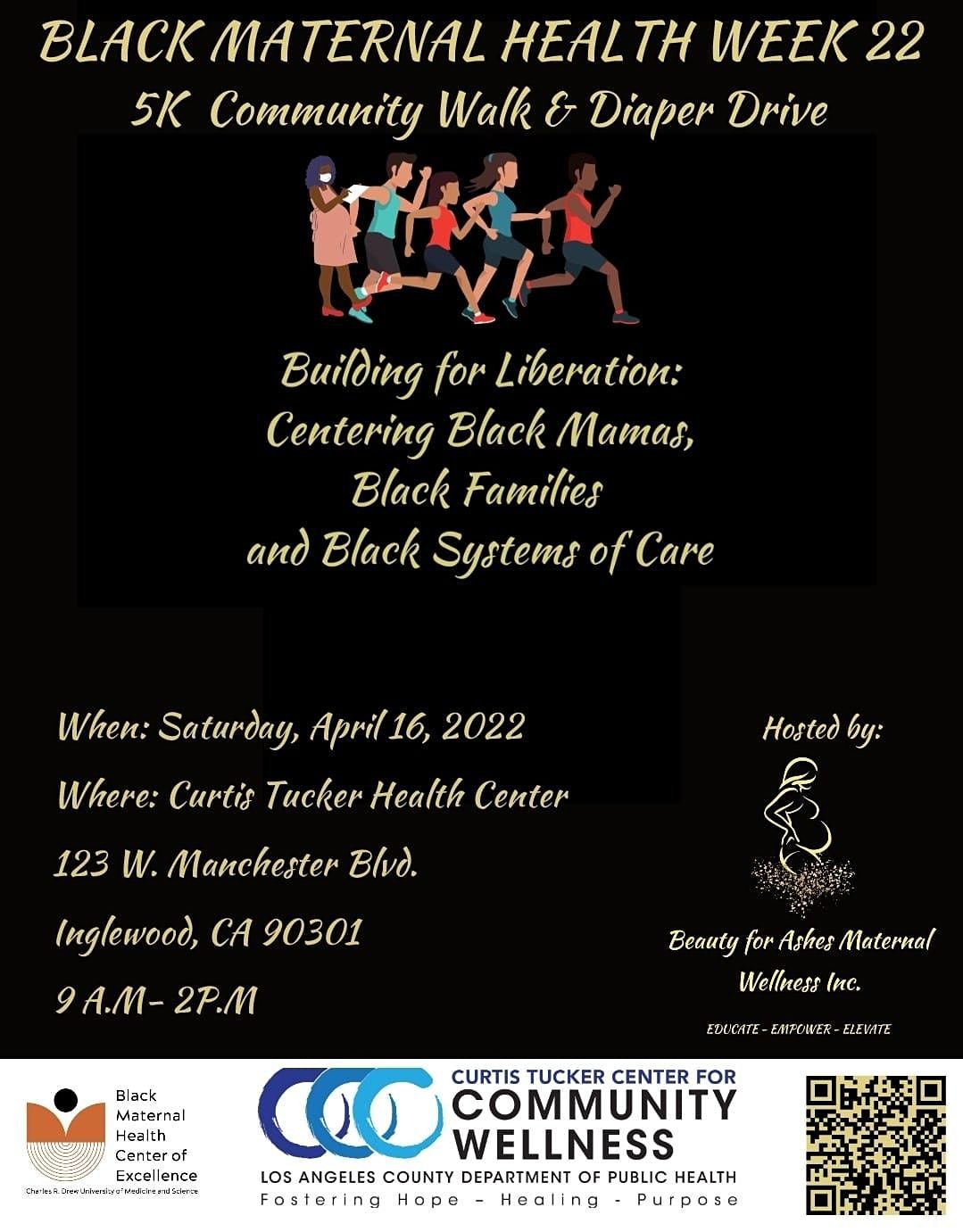 Black Maternal Health Week 5K Community Walk & Diaper Drive, 123 W ...