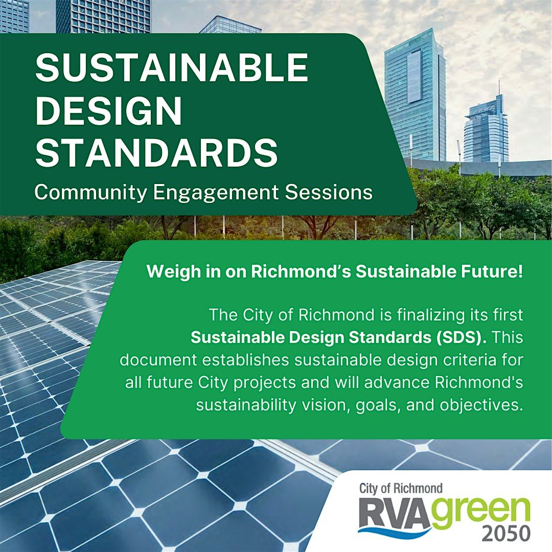 Sustainable Design Standards Community Engagement Session: In-person