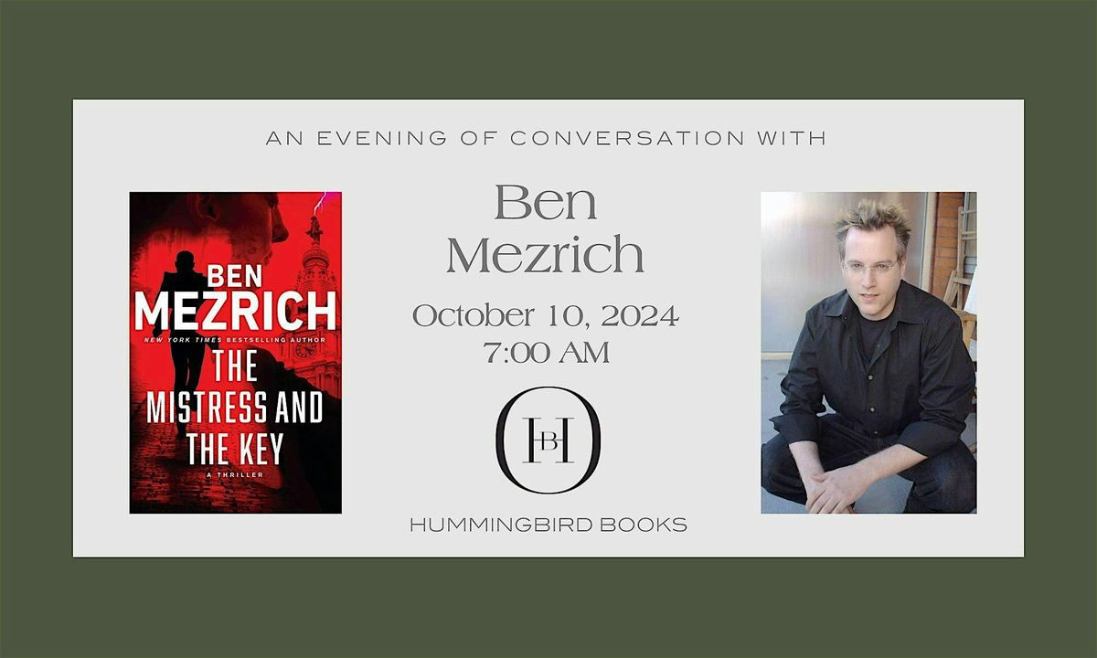 An Evening With NYT Bestselling Author Ben Mezrich