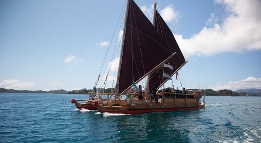 Waka Hourua Arrive to Tauranga Harbour