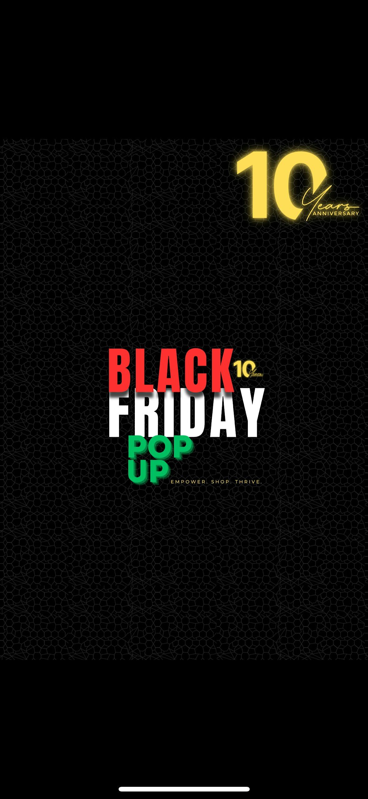 10th Annual Black Friday Pop Up Shop