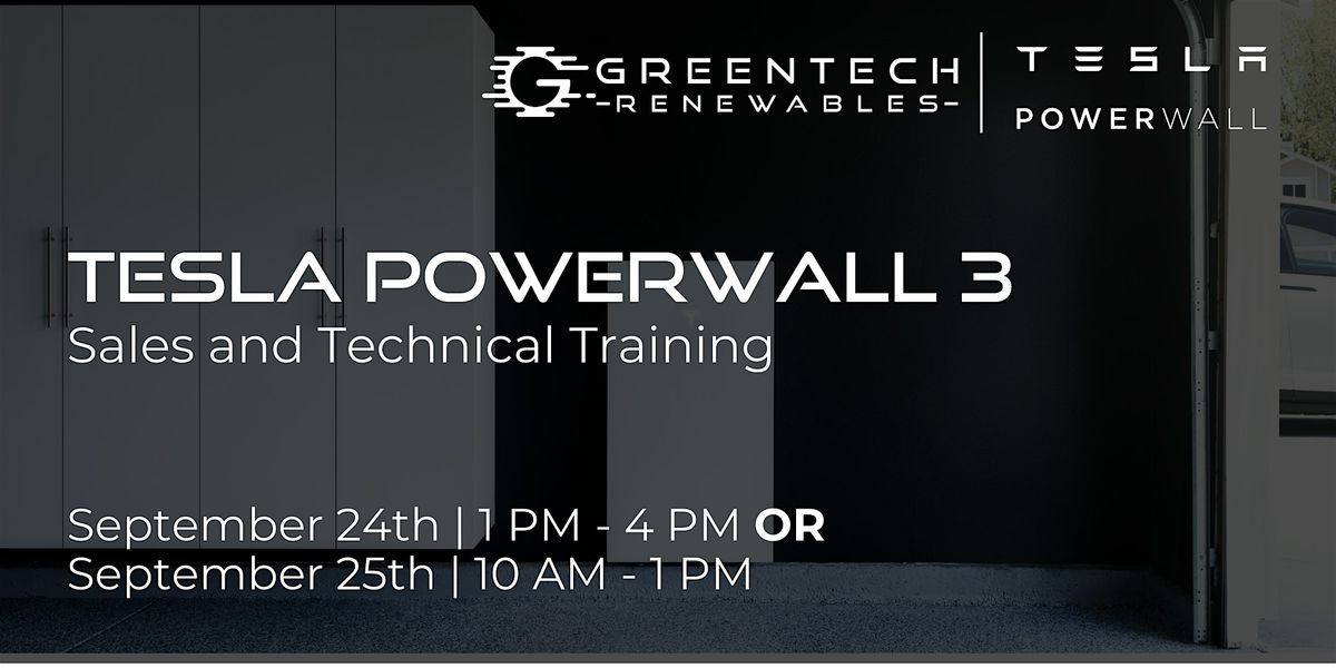 Greentech Renewables Santa Rosa - Tesla Sales and Technical Training