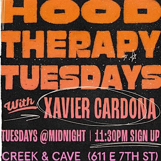 Hood Therapy Tuesdays - Open Mic Comedy