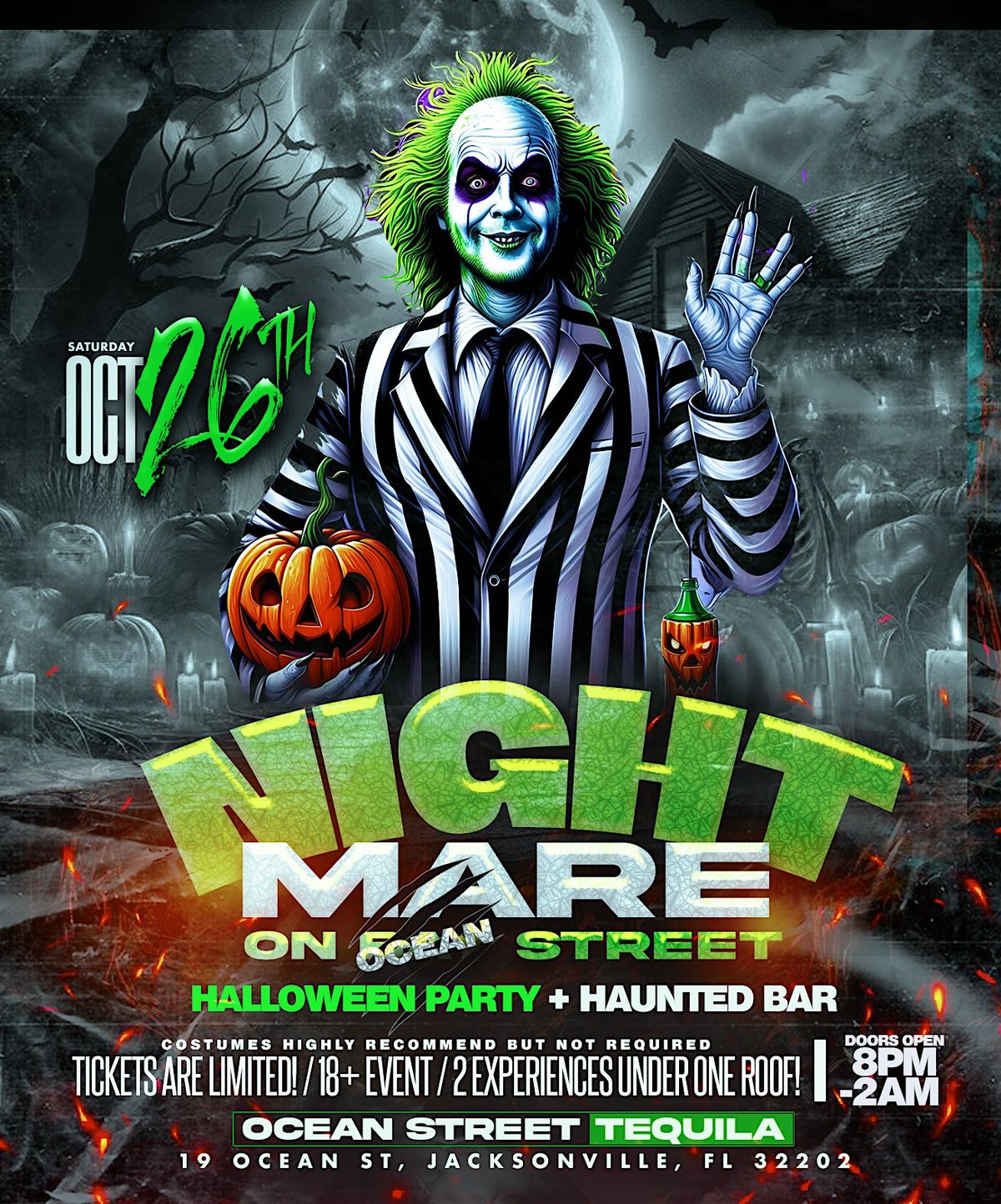 NIGHTMARE ON BAY STREET: HALLOWEEN COSTUME PARTY + HAUNTED BAR + BAR CRAWL!