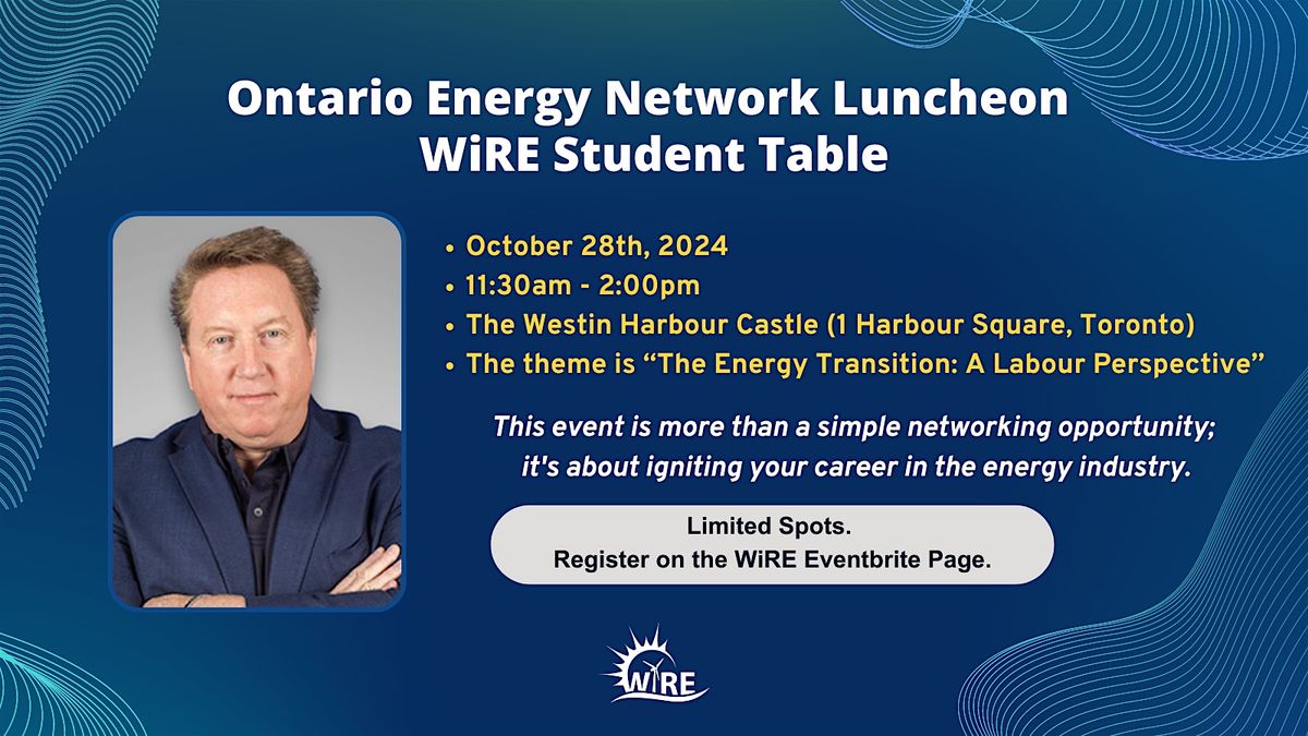 WiRE Student Table at the OEN's October Luncheon