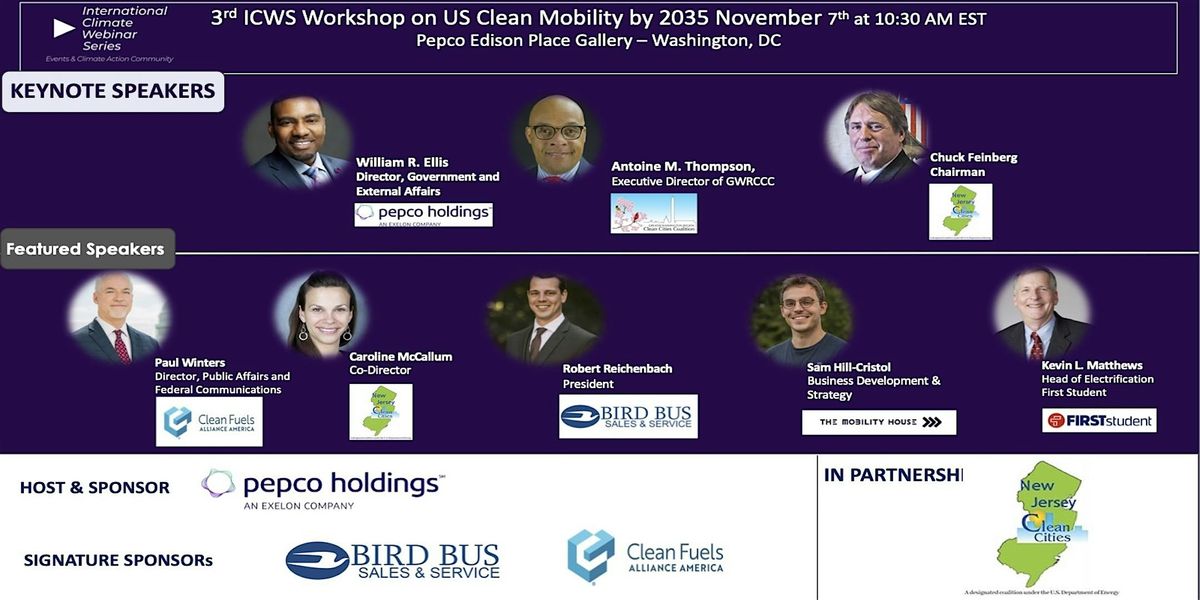 3rd ICWS Hybrid Workshop on US Clean Mobility by 2035