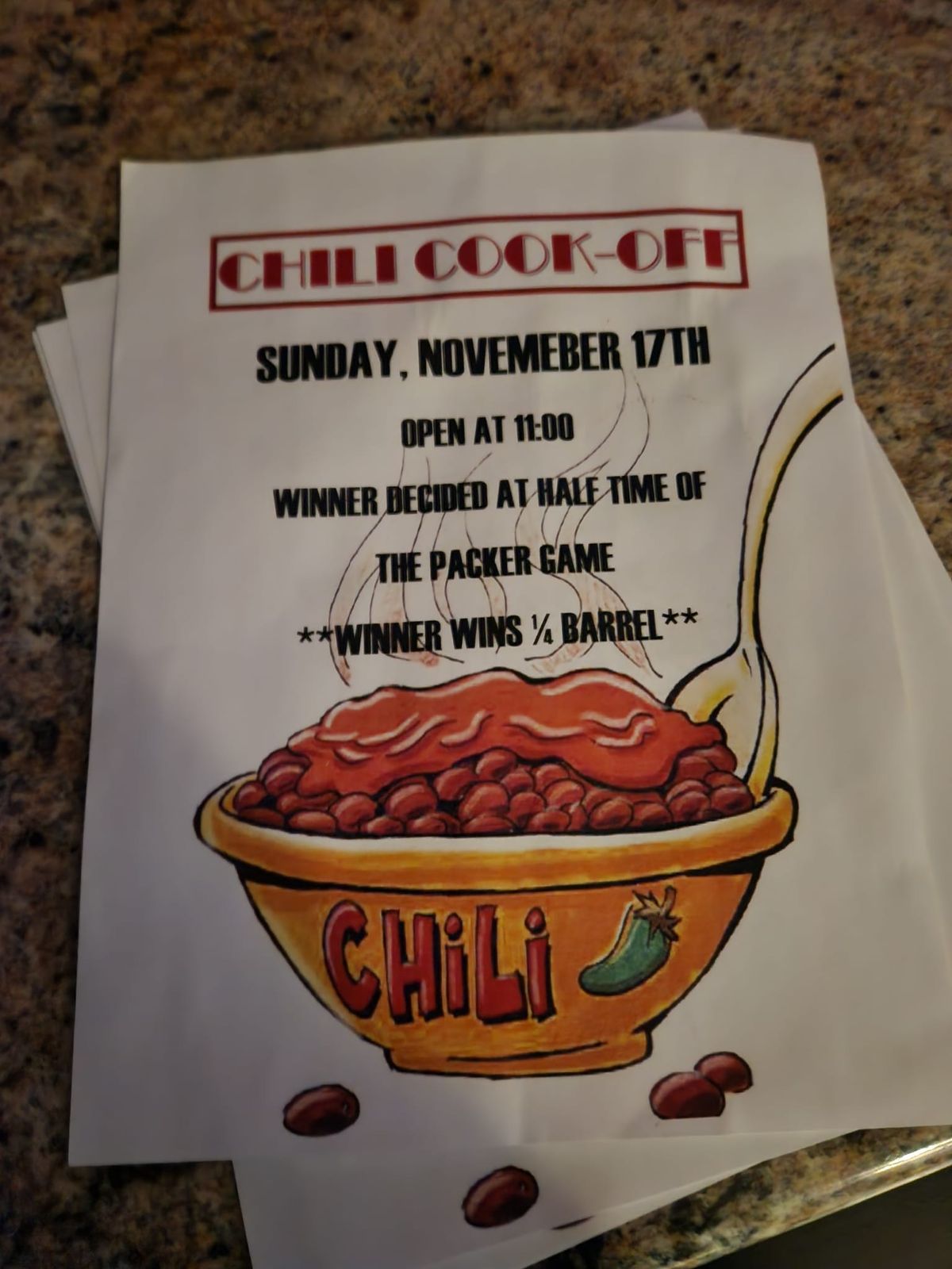 Chili Cook Off