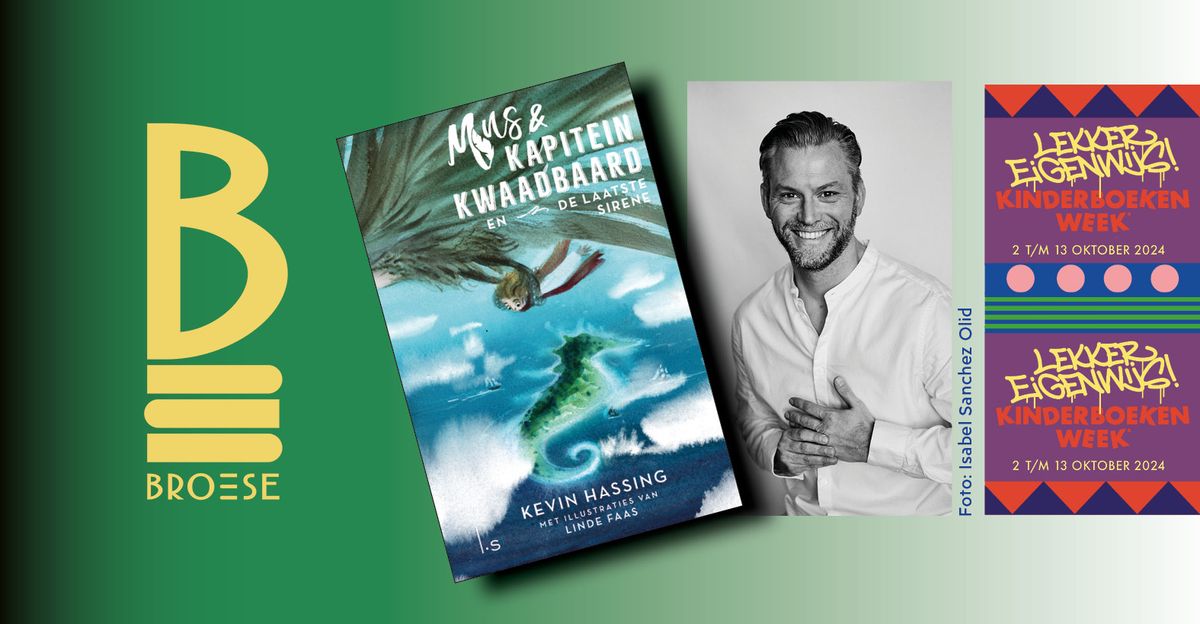 Kinderboekenweek: Kevin Hassing vertelt en signeert \u2018Mus en Kapitein Kwaadbaard\u2019 