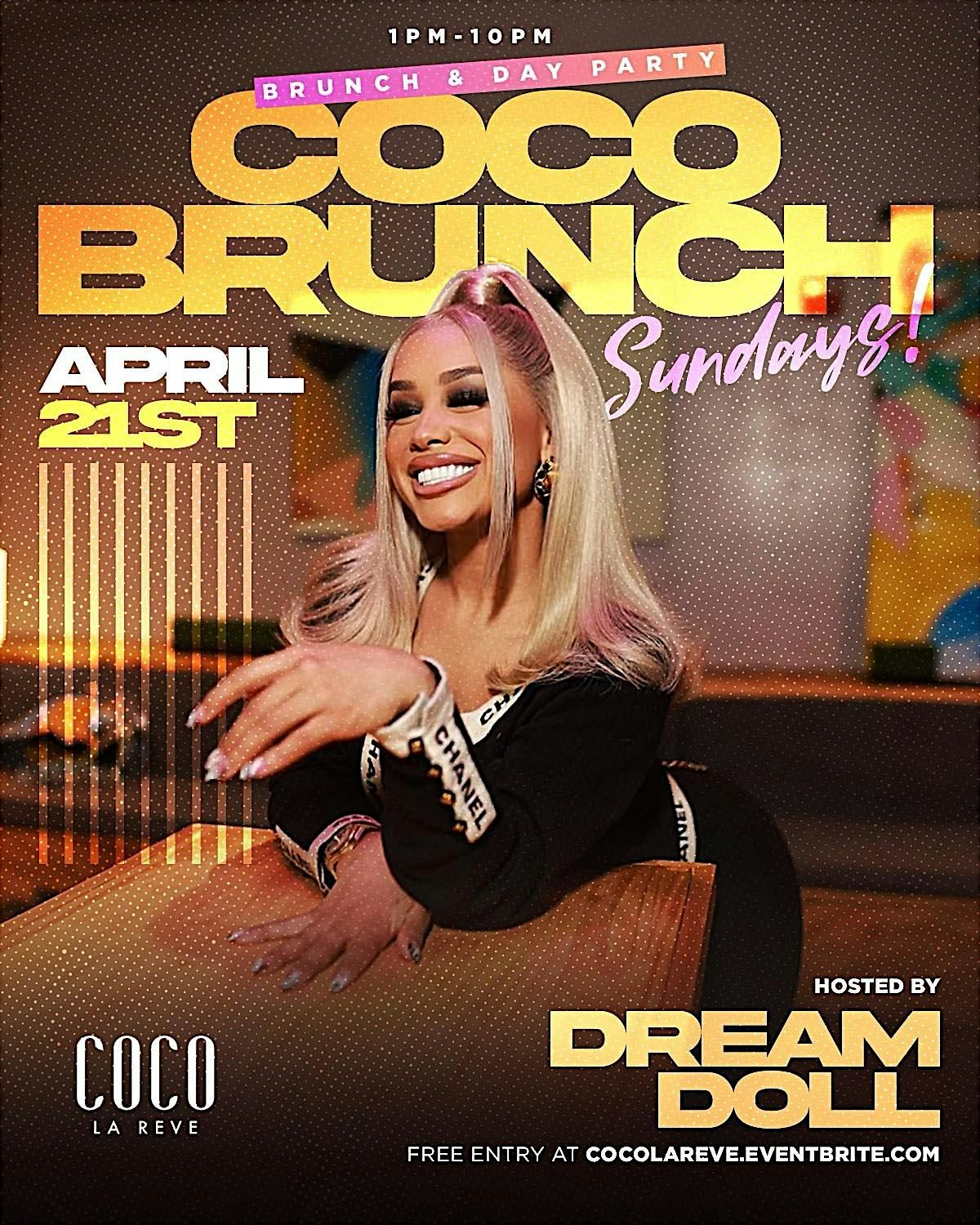 Dream Doll host Coco Brunch Sundays at Coco la Reve