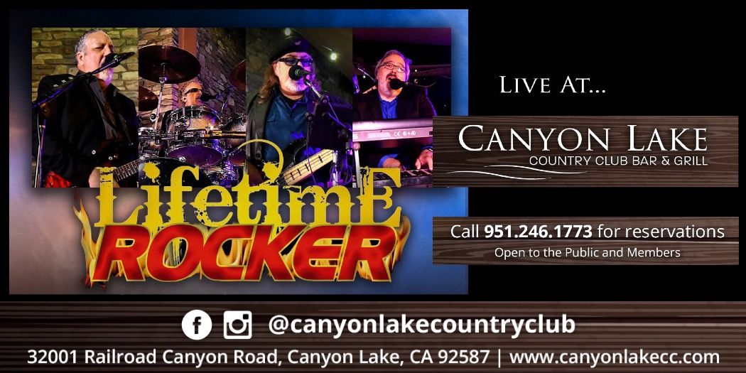 Lifetime Rocker returns to Canyon Lake Country Club Restaurant!