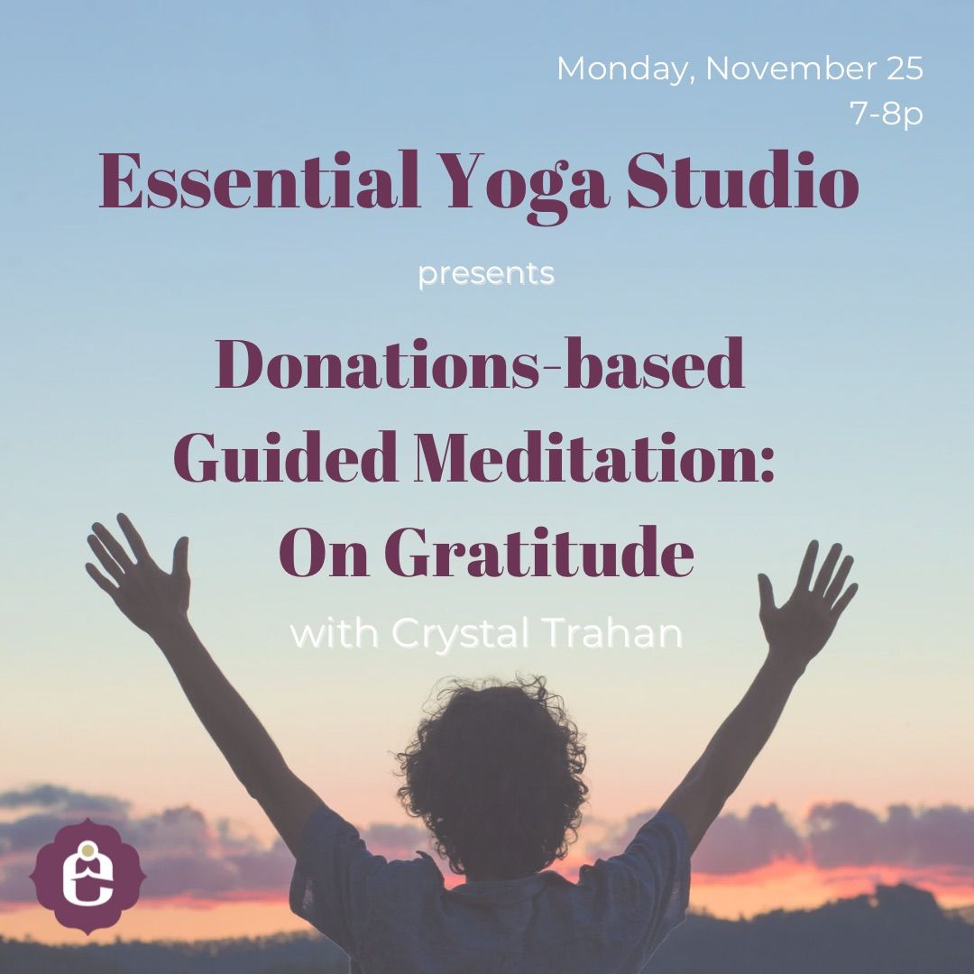 Donations-based Guided Meditation: On Gratitude