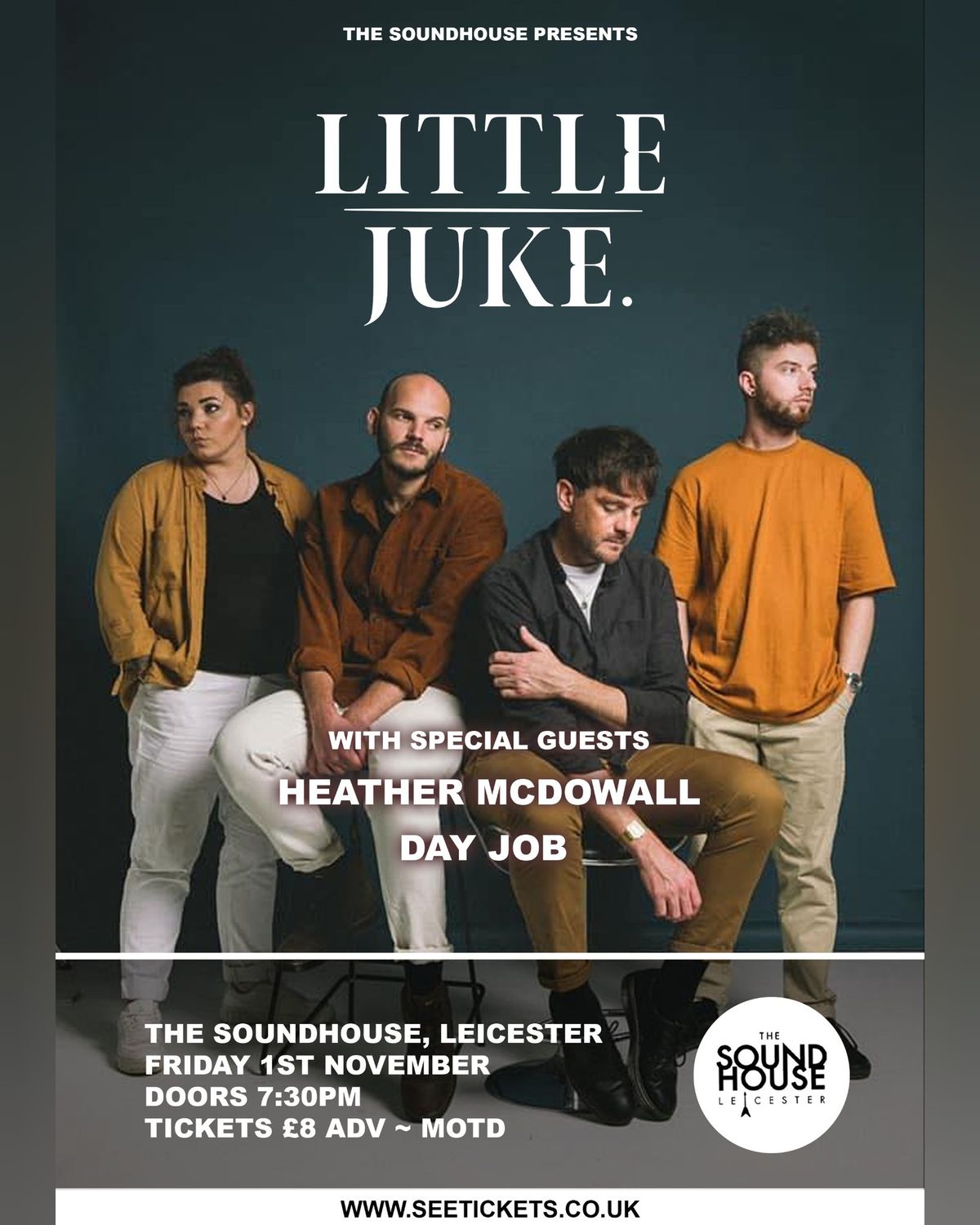 Little Juke plus support Heather McDowall | Day Job