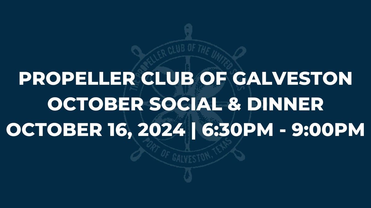 October Social Dinner