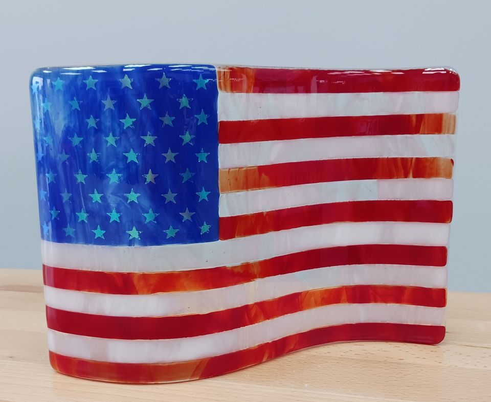 Make Fused Glass Patriotic Pieces