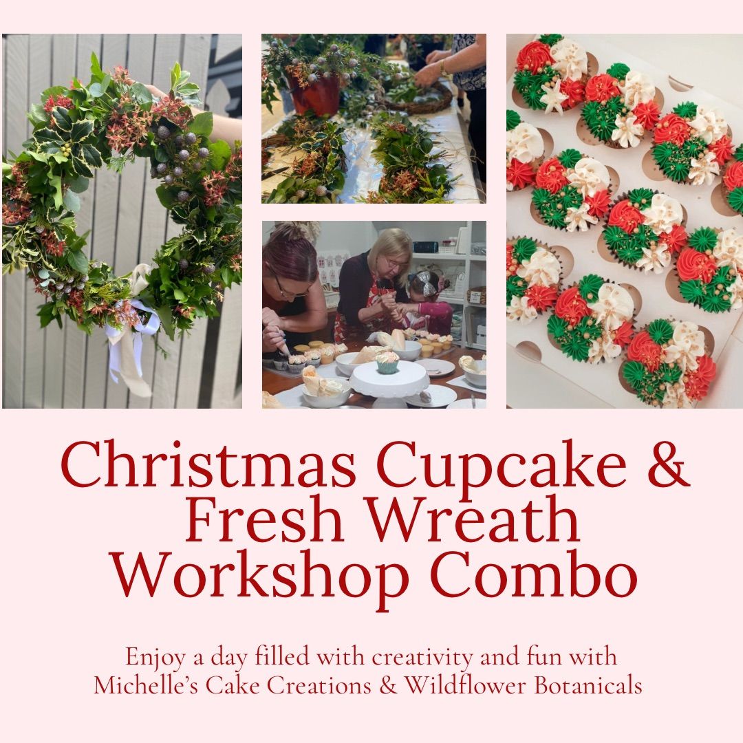 CUPCAKE & WREATH WORKSHOP COMBO