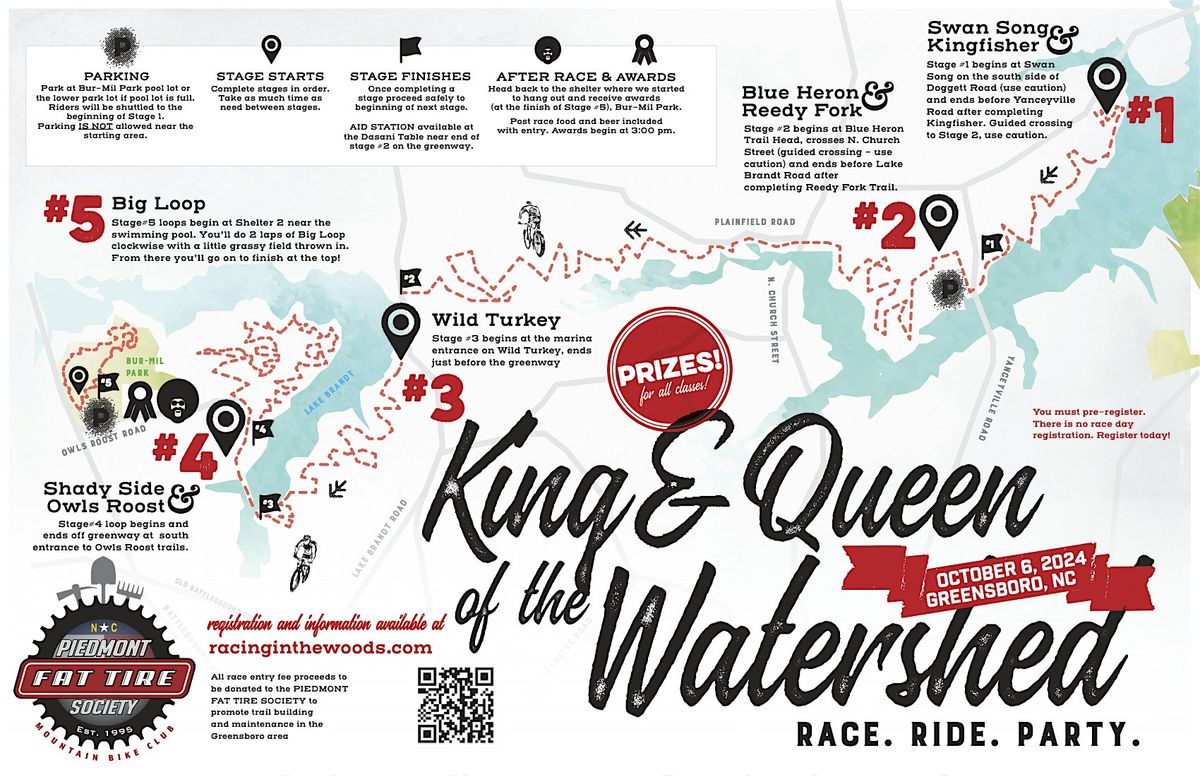 King & Queen of the Watershed: Race. Ride. Party.