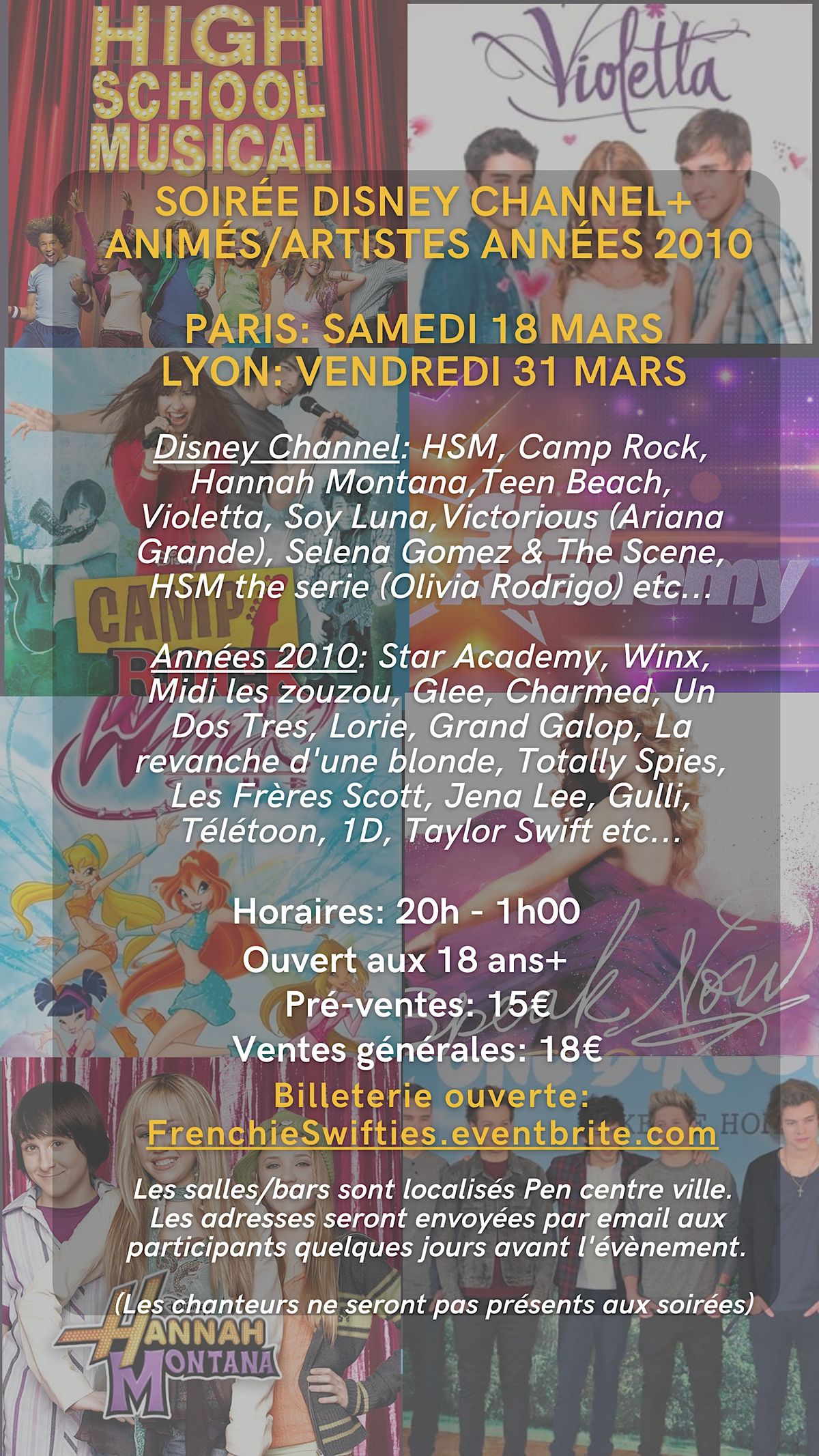 Soir\u00e9e Disney Channel + Ann\u00e9es 2010 (Lyon)