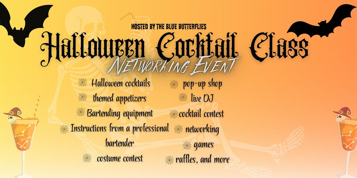 Halloween Cocktail Class & Networking Event