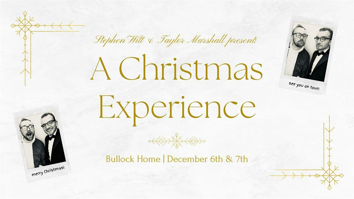 Stephen Witt & Taylor Marshall Present: A Christmas Experience