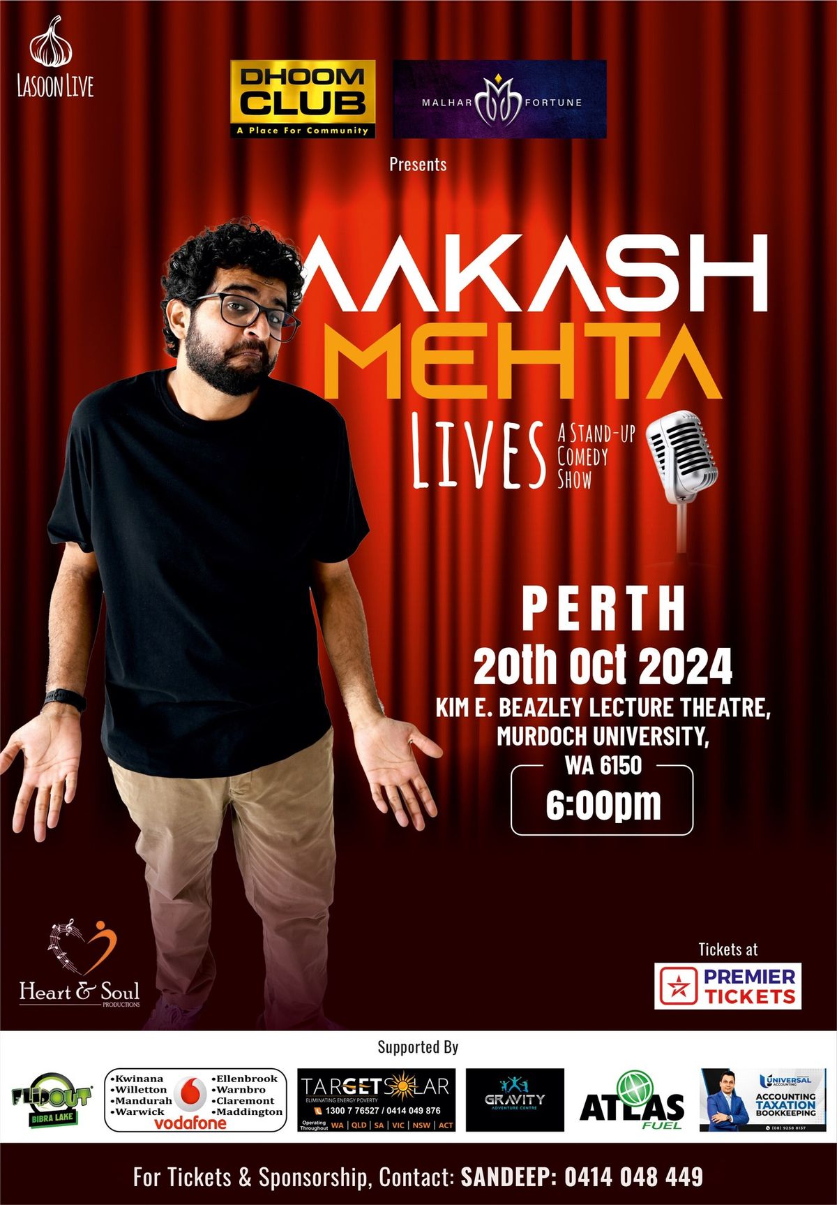 Aakash Mehta Live - A Stand UP Comedy Show in Perth