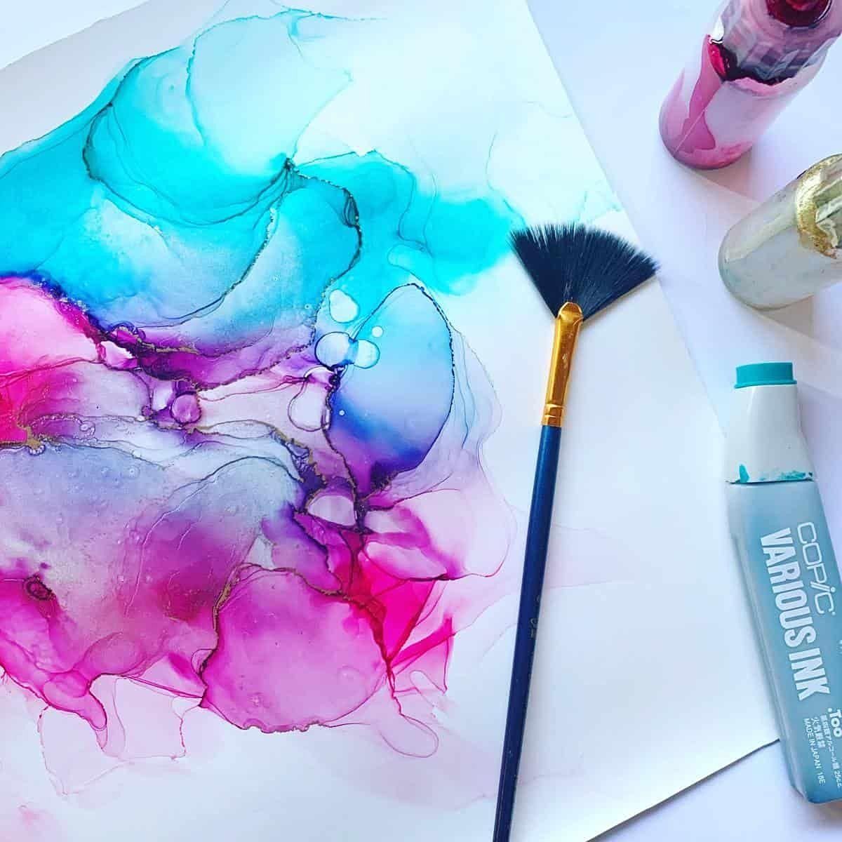 2-Hours Alcohol Ink Workshop in Tampines!