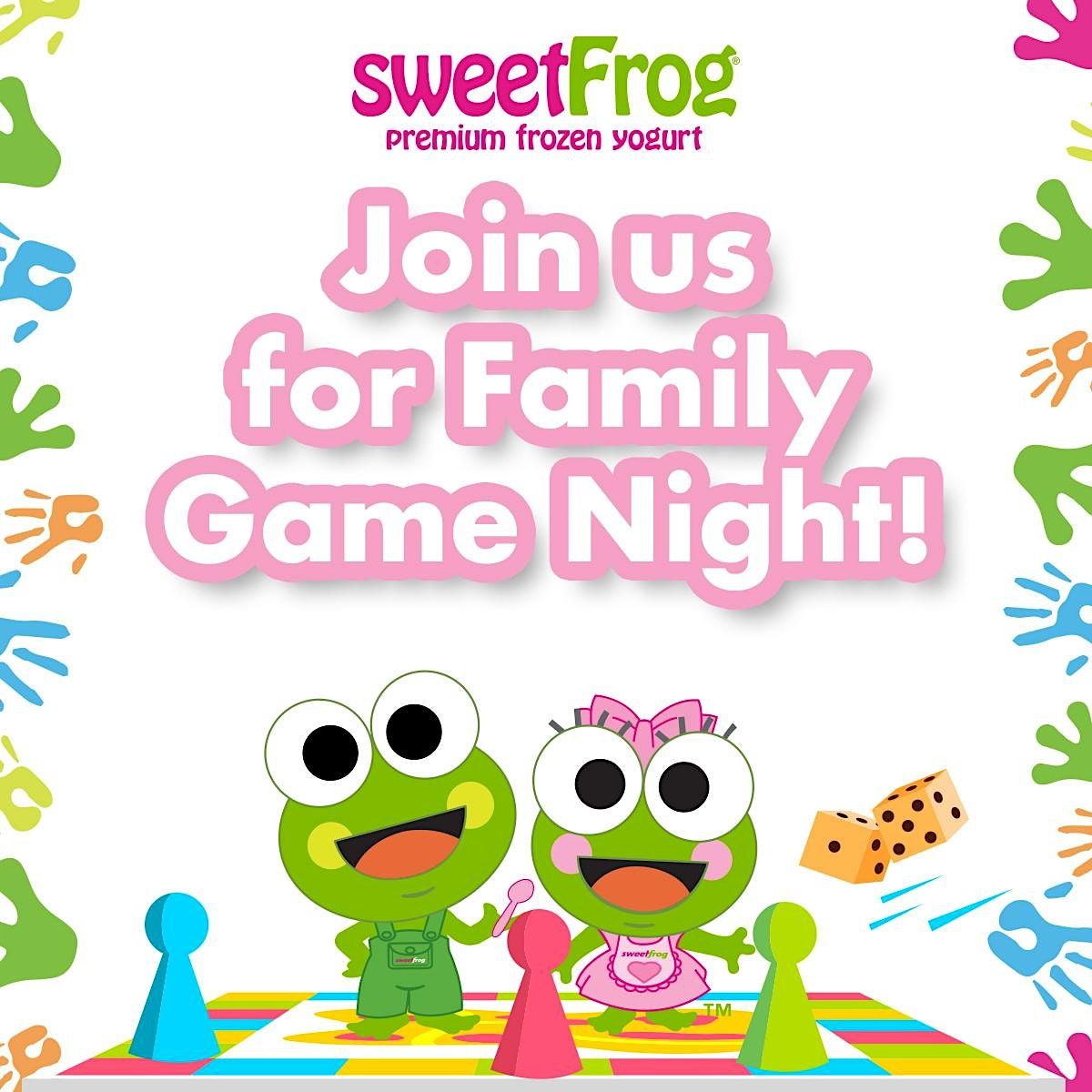 Family Game Night at sweetFrog Laurel