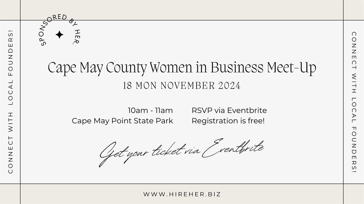 Cape May County Women in Business Meet-Up