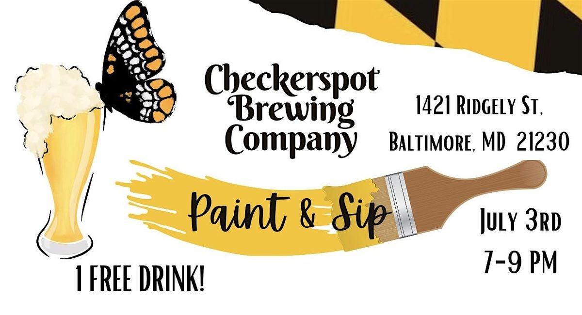 Checkerspot Brewing Paint and Sip