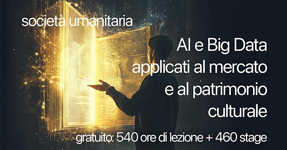 Corso Digitalizzazione e IA per il Patrimonio Culturale Milano