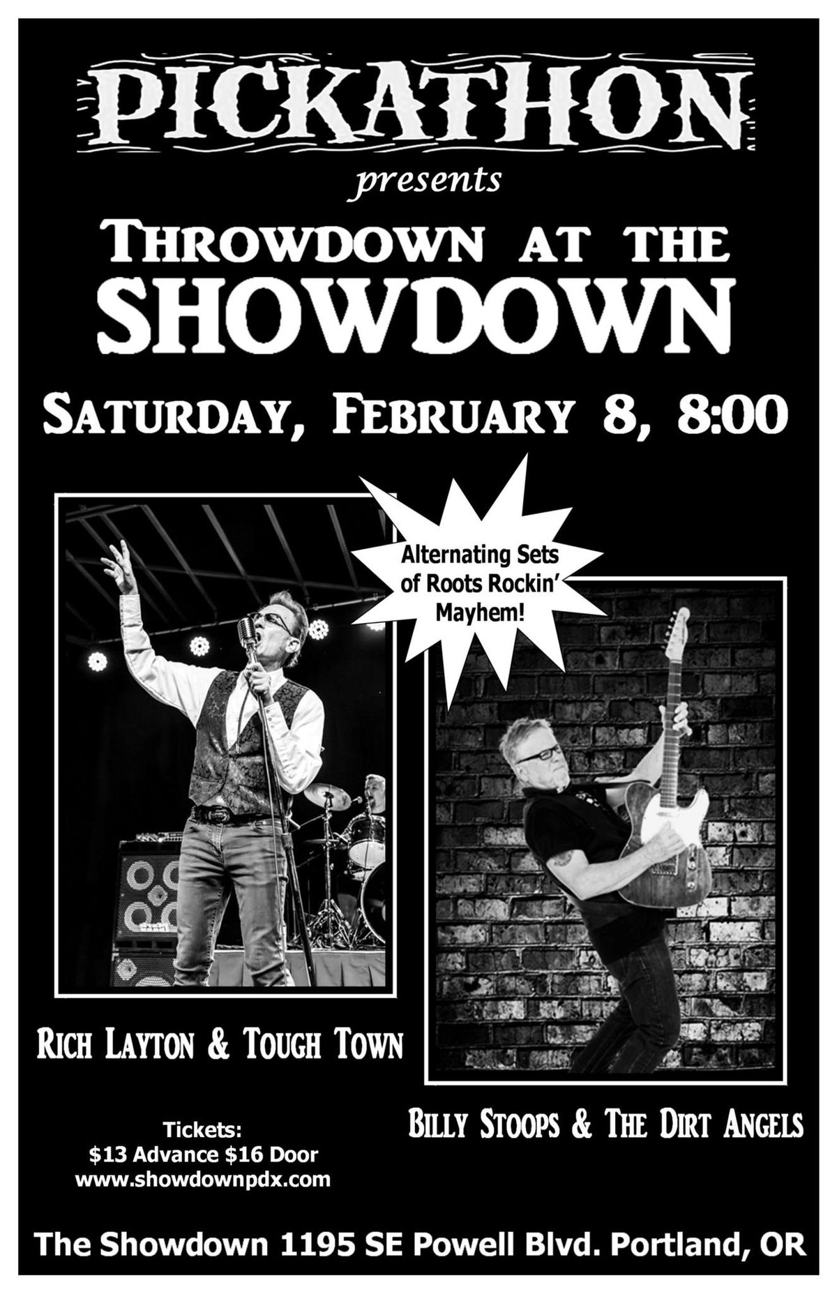 Rich Layton & Tough Town and Billy Stoops & The Dirt Angels