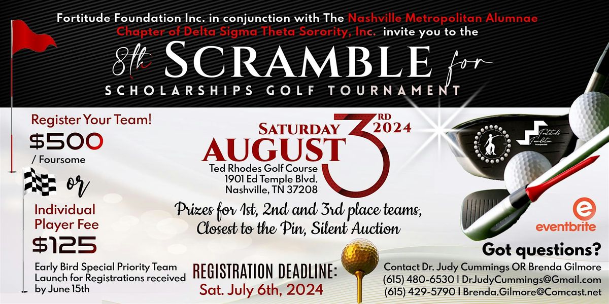 8th Scramble for Scholarships Golf Tournament