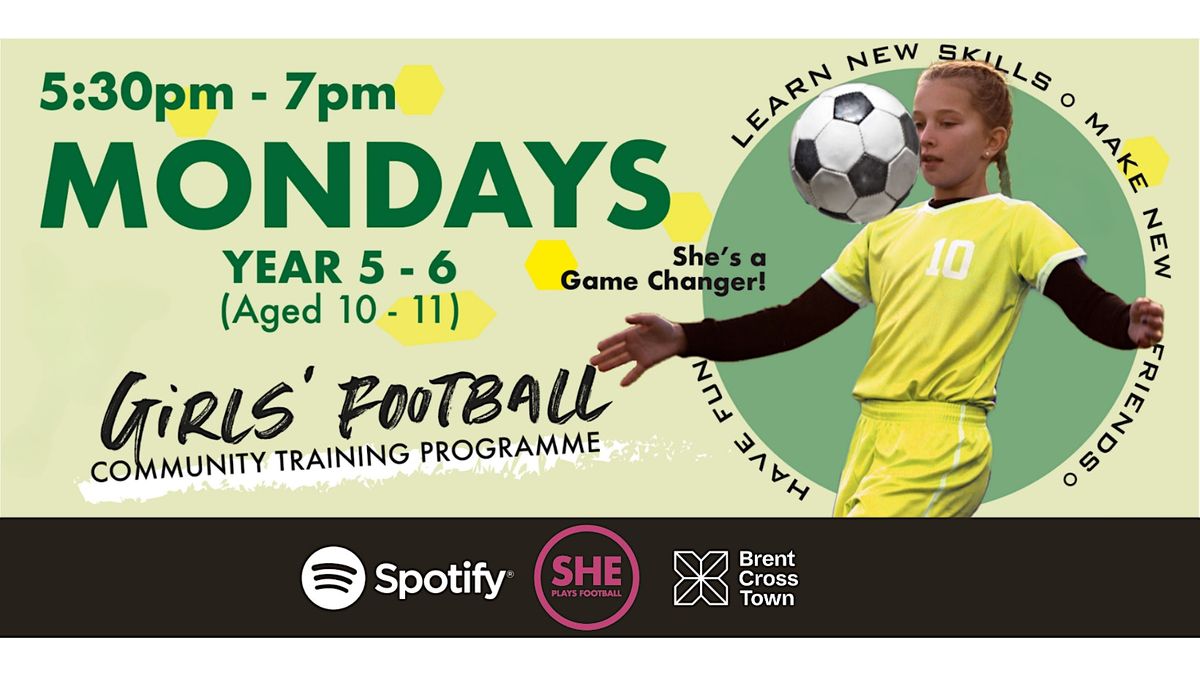 Free Girls Football Training for Year 5-6  Monday Sessions