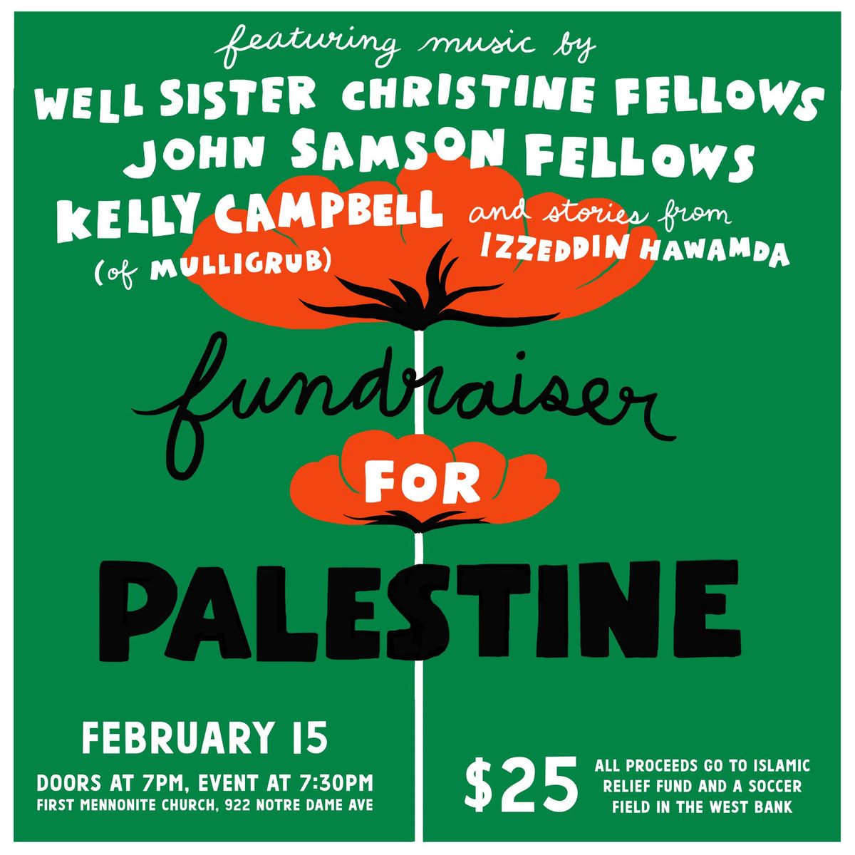 Concert and storytelling for Palestine