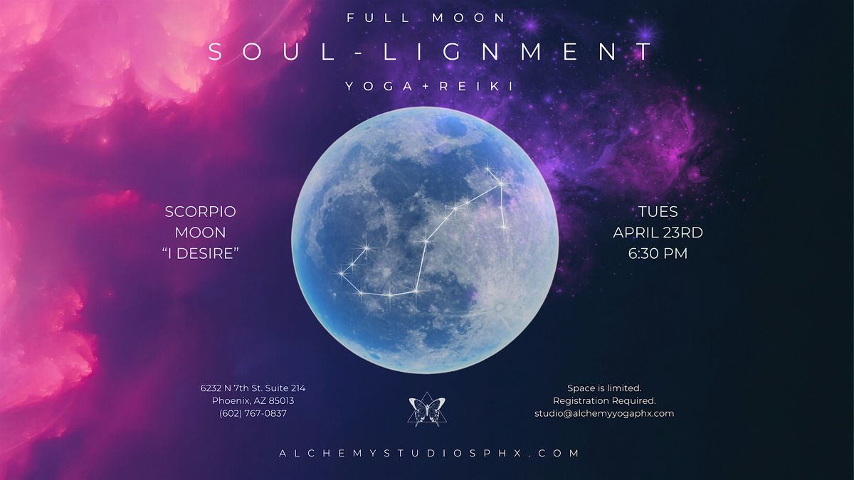 Scorpio Full Moon | Yoga + Reiki