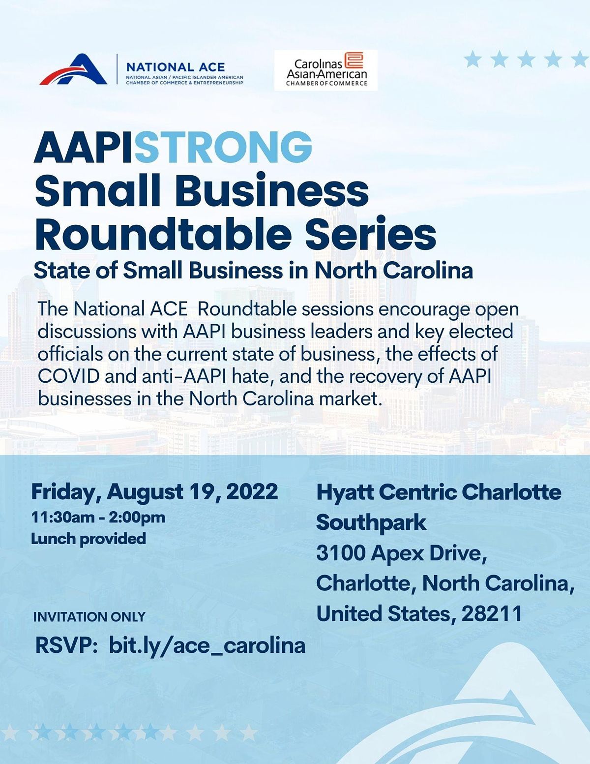 AAPISTRONG Small Business Roundtable North Carolina