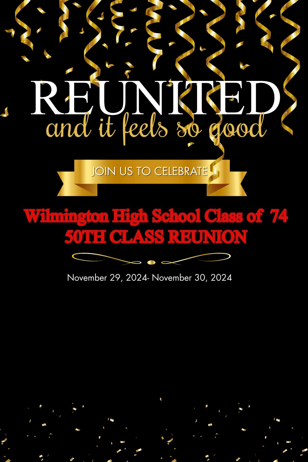 Wilmington High School 1974 - 50th Reunion