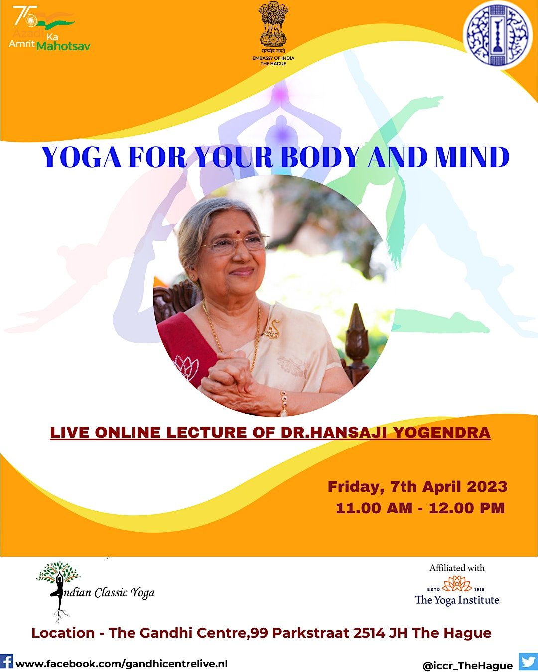 Yoga for your body and mind - Live online lecture of Dr.Hansa ji ...