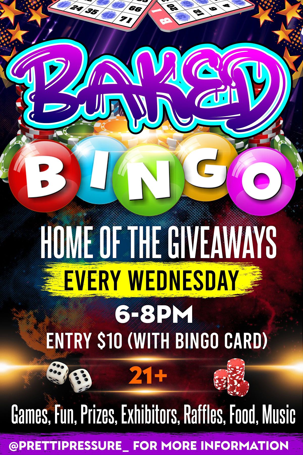 Baked BINGO game night, 52 N Main St, Middletown, 15 November 2023