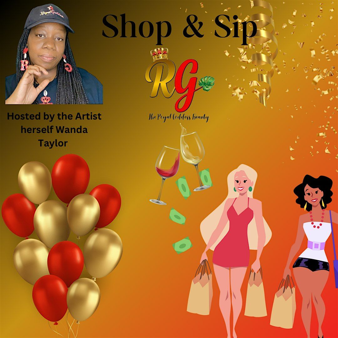 Shop and Sip my small business in person