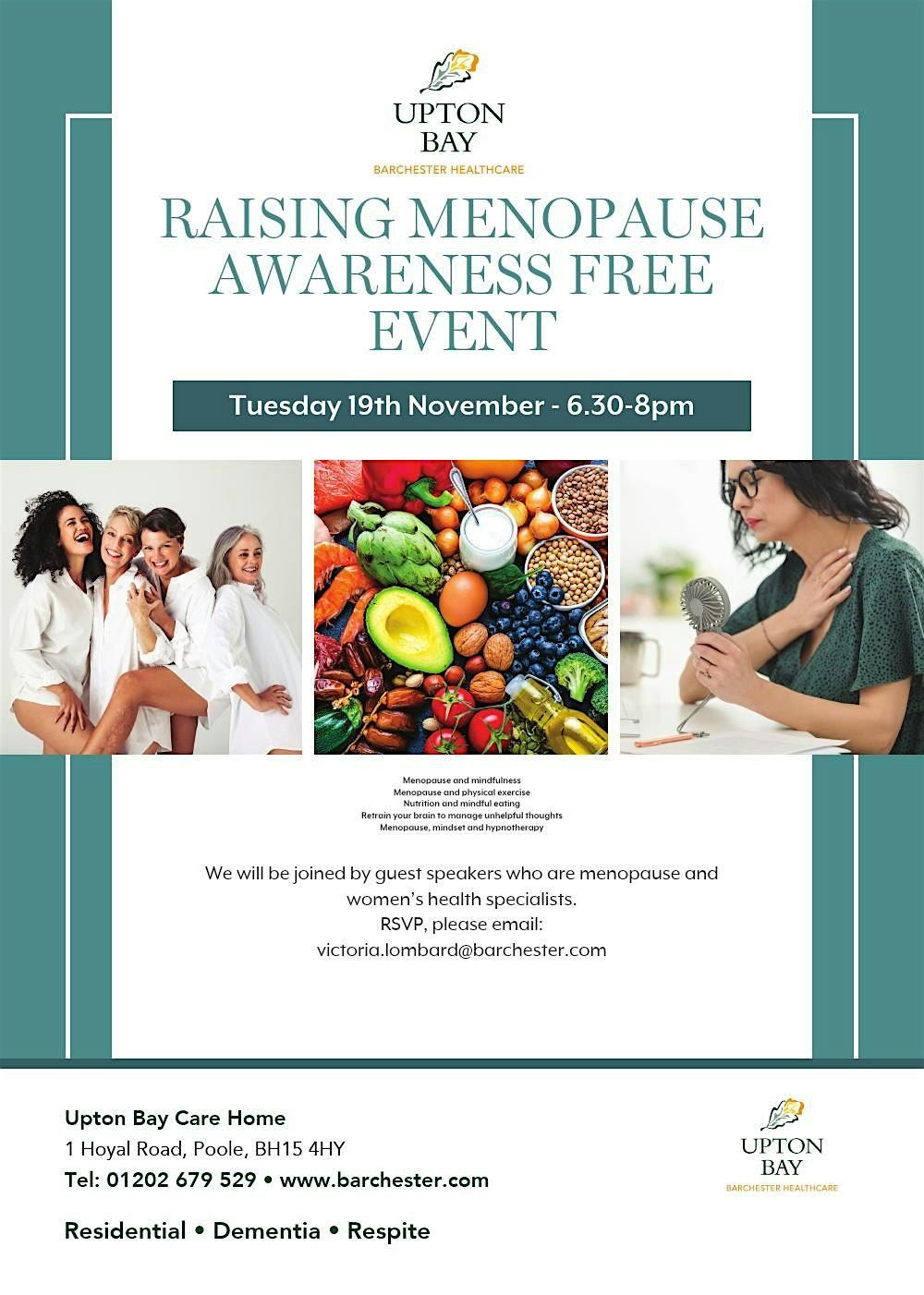 Menopause awareness event - alternative methods