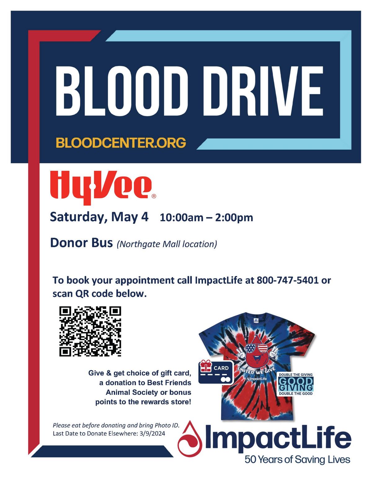 Blood Drive at Northgate Hy-Vee