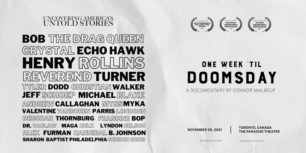 One Week \u2018Til Doomsday | Canadian Documentary Premiere, Q&A