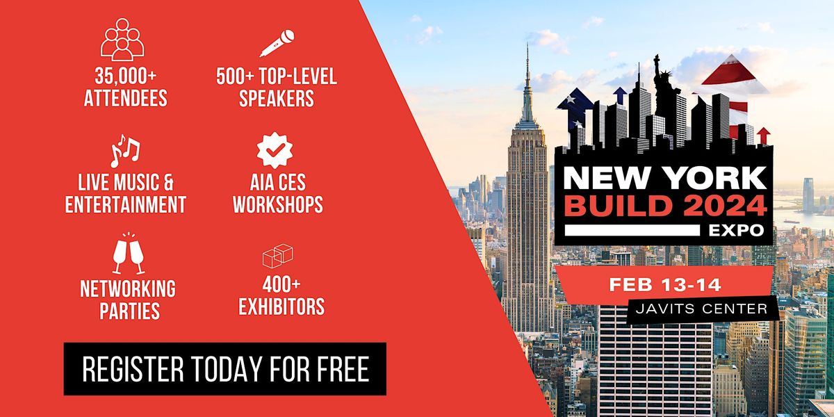 New York Build 2024, Javits Center, New York, 13 February to 14 February