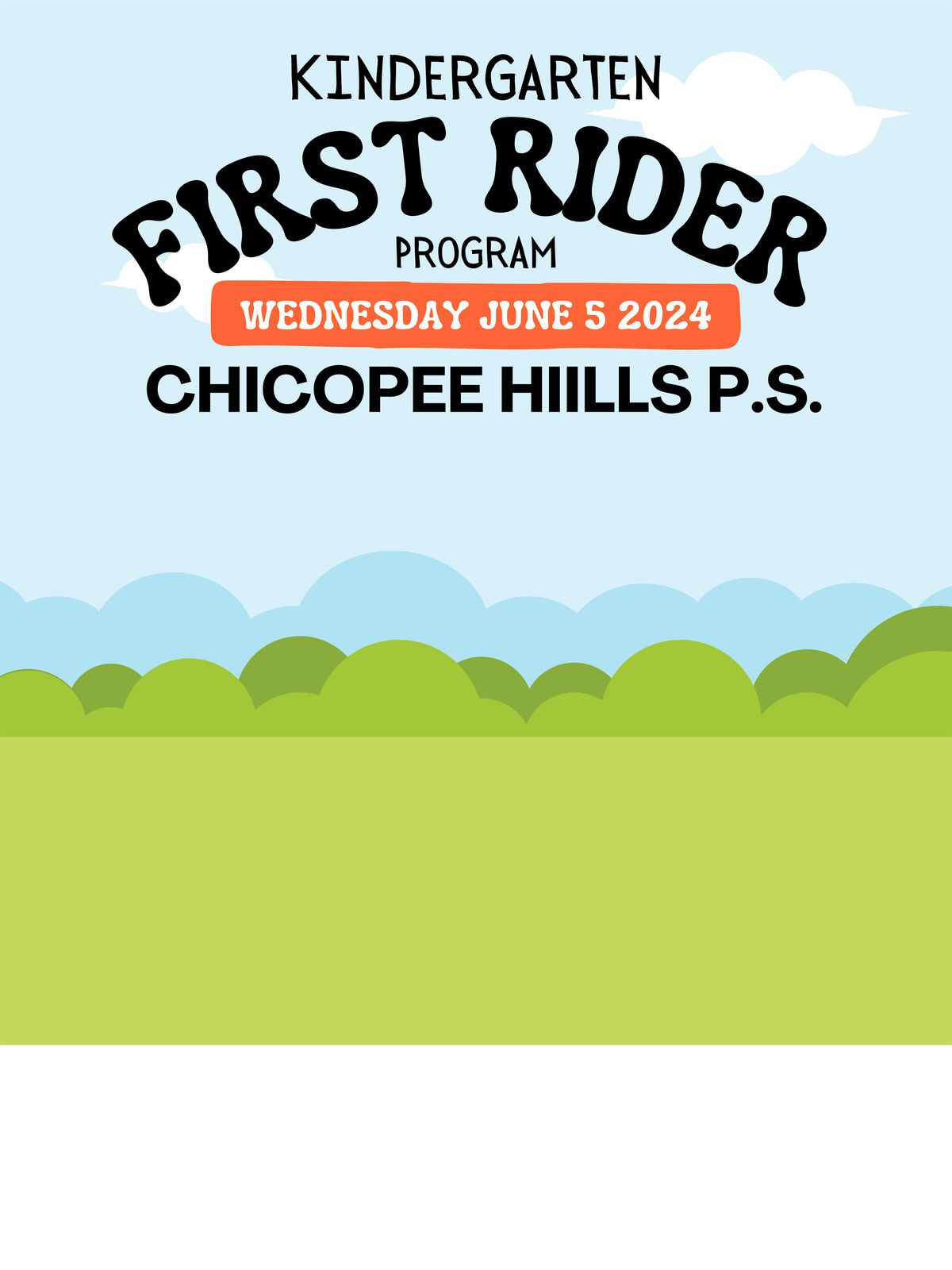 First Rider Program - Chicopee Hills P.S. Kitchener, ON (5:30 PM Session)