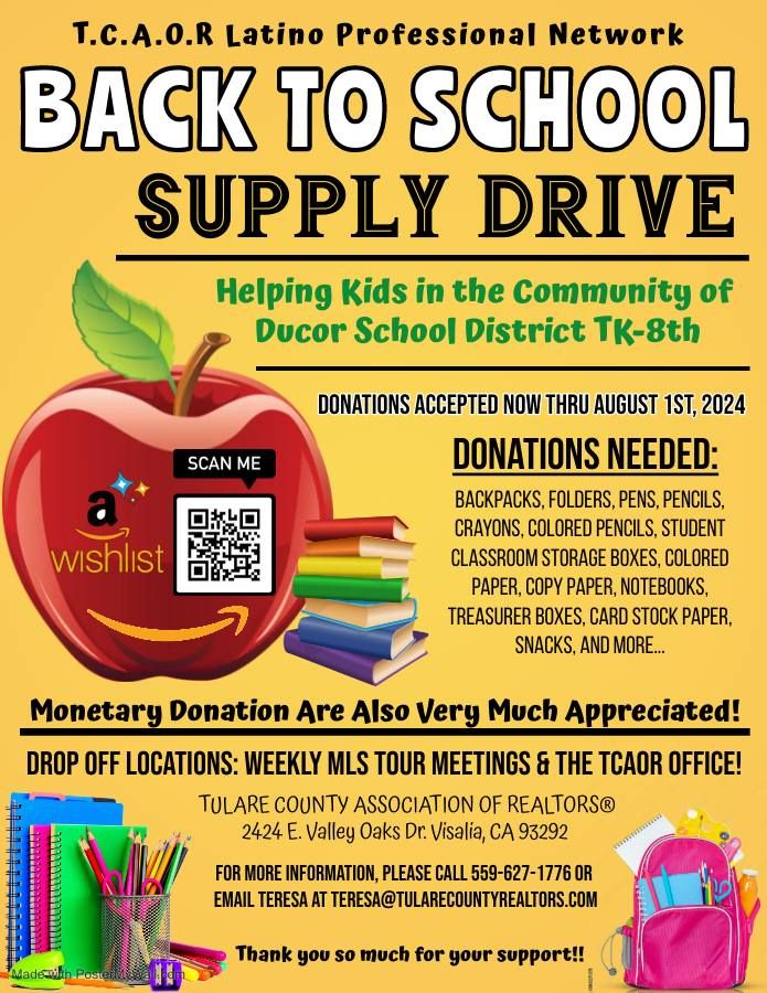 Back to School Supply Drive!