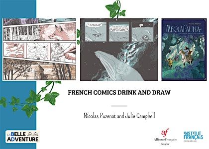 French Comics Drink and Draw: Nicolas Puzenat and Julie Campbell