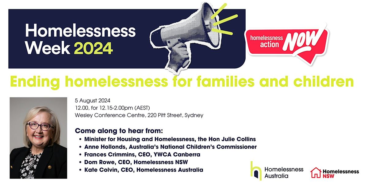 Homelessness Week Launch - in person