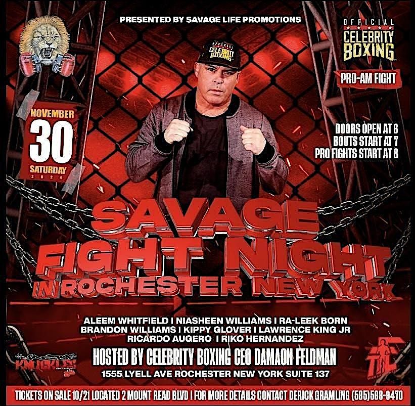 Savage fight night in Rochester, New York