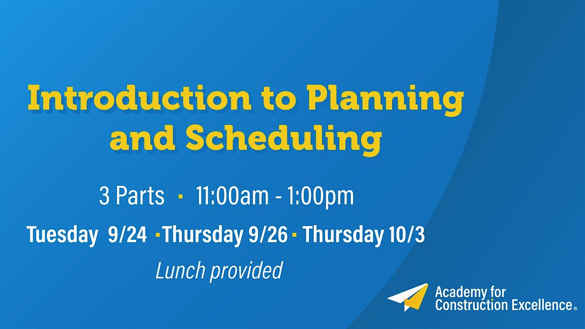 Introduction to Planning & Scheduling