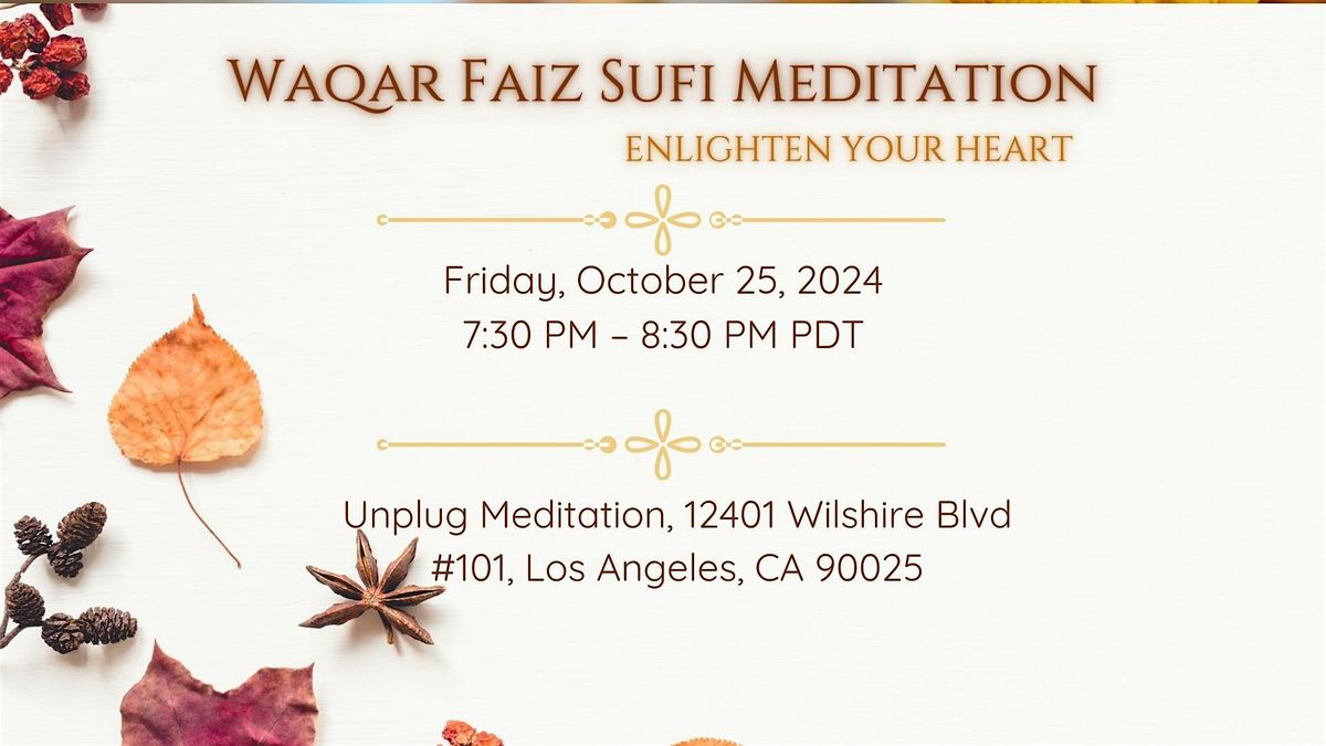 Waqar Faiz Sufi Meditation in Los Angeles, CA